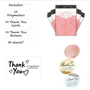 Pink Stripes Thank You Seller’s Bundle